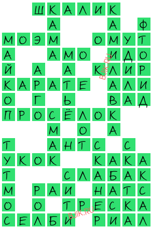 сканворд 20406