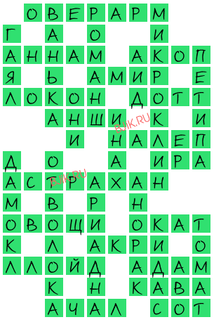 сканворд 20610