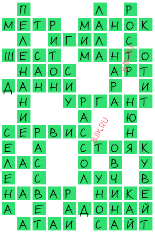 сканворд 20694