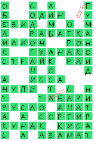 сканворд 20845