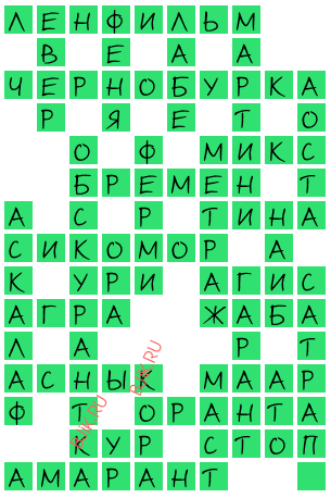 сканворд 22332